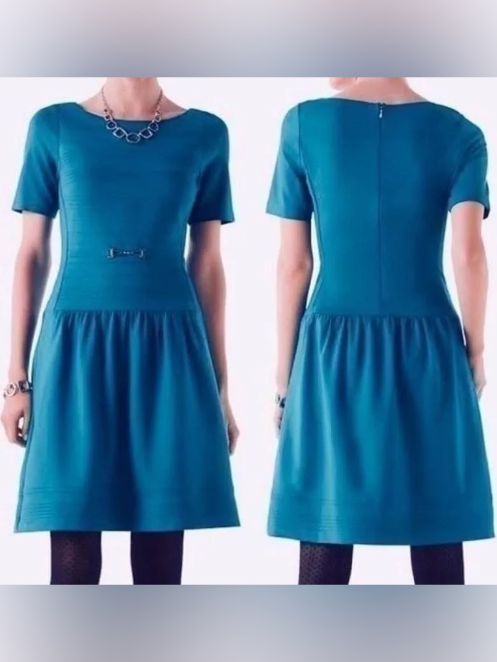 White House Black Market Fit & Flare Dress - Picture 11 of 11